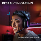Logitech - G522 Lightspeed, casque gaming sans fil - microphone à bande passante complète - audio avancé - triple connectivité - Noir-Immersion totale: les transducteurs audio PRO-G de pointe fournissent un son 48 kHz/24 bits synchronisé pour une qualité sonore exceptionnelle, une faible distorsion et des basses riches sur ce casque sans fil