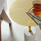 Modway - Lyric Manche Table d’appoint - Laiton blanc-Table d’accent polyvalente