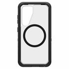 OtterBox - Coque Defender Pro XT transparente avec aimants pour Samsung Galaxy S25 - Dark Side-DROP+ Résiste à 7X plus de chutes que la norme militaire (MIL-STD-810G 516.6)