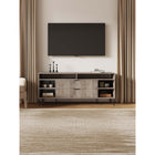 Manhattan Comfort - Meuble TV moderne DUMBO 62,99 po - Gris Rustique-Recommandé pour un téléviseur jusqu'à 60 pouces