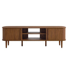 Modway - Contour 63 po Bois Meuble TV, Noyer-Capacité de poids : 200 lb.