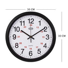 Geo - horloge mural 12/24, noire-5