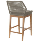 Modway - Wellspring Terrasse extérieure Bois de teck Tabouret de bar - Greige gris clair-Épingles de pied non marquées
