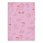 Letts - Agenda Académique Hebdomadaire D’Août À Juillet - 8 1/4 po H x 5 7/8 po l - Motif Joys - Multilingue-Reliure cousue, couverture rigide laminée mate