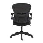Brassex - Debbie Chaise de travail - noire-Accoudoirs relevables