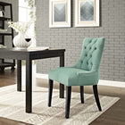 Modway - Regent Touffe Tissu Chaise à manger - Laguna-Finition de tête de clous