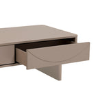Manhattan Comfort - Table basse moderne Ella 120 cm - Moka-Tiroir élégant sans poignée pour un aspect épuré et dégagé