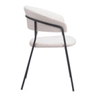 Zuo - Josephine Chaise de salle à manger - Crème - Ensemble de 2-Dimensions: 20,9 po L x 23,2 po L x 30,7 po H