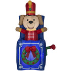 GEMMY - Chien soldat de plomb gonflable de Noël animé - 150 cm-Un chien soldat miniature apparaît