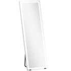HOMCOM - Miroir sur pied led avec éclairage 3 couleurs - 21 po l x 64 po h - clair-Grand miroir de 64 po x 21 po (162,5 x 53,3 cm) offrant une vue complète de la tête aux pieds 