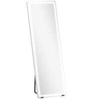 HOMCOM - Miroir sur pied led avec éclairage 3 couleurs - 21 po l x 64 po h - clair-Grand miroir de 64 po x 21 po (162,5 x 53,3 cm) offrant une vue complète de la tête aux pieds 