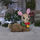 GEMMY - Renne de Noël gonflable vintage - 89 cm x 89 cm-Comprend des piquets et des attaches