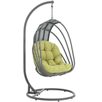 Modway - Whisk Terrasse extérieure Chaise à balançoire sans support - Péridot-Chaîne suspendue en acier ajustable de 78,5"