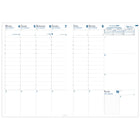 Quo Vadis - Prenote Agenda Semainier - 21 cm l x 29.7 cm H - Couleurs Assorties - Anglais-Grille 2 couleurs sur papier blanc