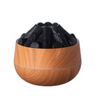 Habitu - Humidificateur effet foyer - 300 mL - bois pâle-Réservoir de 300 mL offrant une diffusion prolongée de la brume