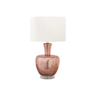 Monarch Specialties - Luminaire - 26 po H Lampe De Table - Verre Rose Poussiéreux - Abat-Jour Ivoire / Crème - Contemporain-Cette lampe de table contemporaine de 26 pouces de haut, dotée d'un élégant corps en verre rose poussiéreux sur une base en acrylique transparent et d'un élégant abat-jour en tissu ivoire, est parfaite pour ajouter une touche de sophistication à n'importe quelle pièce