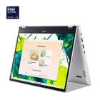Acer - Ordinateur portable à écran tactile 14 po Aspire Spin - Intel Core Ultra 5 115U - SSD 512 Go - RAM 16 Go - Windows 11 - Argent-Affichage : Écran tactile 14 " FHD + IPS 120 Hz (1 920 x 1 200)