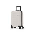 Swiss Mobility - SEA Bagage à main rigide - Lait d'avoine-Poignée de chariot télescopique conçue de manière ergonomique pour plus de confort