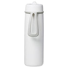 b.box - Bouteille isotherme à couvercle rabattable - 690 ml - Blanc-Compatible avec la plupart des porte-gobelets de voiture standard (diamètre recommandé > 80 mm)