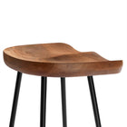Modway - Concord Dos sans dos Tabourets de bar - Noyer - Ensemble de 2-9