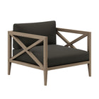 Modway - Northlake Terrasse extérieure Teck Fauteuil, Gris silex-Construction robuste en bois de teck