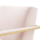 Modway - Seg Performance Velvet Chaise d’accent - Or Rose-7