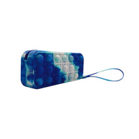 Gry Mttr - Étui à lunettes pour enfants - Pop It -Fermeture éclair bleue