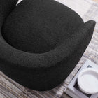 Modway - Celestia Tissu Boucle Chaise pivotante - Noir-Rembourrage en mousse dense