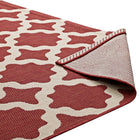 Modway - Cerelia Treillis marocains intérieurs et extérieurs Tapis 9 pi l x 12 pi L - Rouge et beige-8