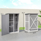 Outsunny - Armoire de rangement de jardin - 29,9 po x 21,7 po x 45,3" -Deux étagères à gauche pour l’organisation, avec un côté droit ouvert pour les objets plus volumineux  
