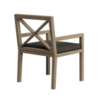 Modway - Northlake Terrasse extérieure Teck Fauteuil à manger, Gris silex-Assemblée requise