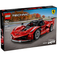 LEGO - Technic Ferrari FXX K-Ensemble de modèle réduit de voiture LEGO Ferrari - Ce jouet de construction STIM pour les enfants de 10 ans et plus permet aux filles et aux garçons de construire une version réaliste de la Ferrari FXX K avec des caractéristiques authentiques