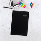 AT-A-GLANCE - Cahier de rendez-vous hebdomadaire 2027 - 6 po H x 3 3/4 po l - noir - bilingue-Couverture en similicuir noir
