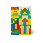 Melissa & Doug - Boîte de blocs 100 pièces-100 blocs de bois massif parfaits pour des heures (et des tours !) de plaisir