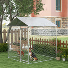 PawHut - Chenil couvert pour chiens 6,6 pi L x 6,6 pi l x 7,8 pi H pour petits et moyens chiens-Beaucoup d'espace pour jouer et se détendre 