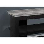 Monarch Specialties - 2564 Meuble Tv - 42 po L/En Coin Noir/Dessus Gris-3