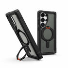 UAG - Étui Plasma XTE Rugged avec béquille et aimants pour Samsung Galaxy S26 Ultra, Noir/Orange-Construction composite ultralégère