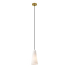 Modway - Beacon 1-Lumière Lumière suspendue - Laiton satin opale-Câble à hauteur ajustable