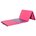Soozier - Tapis De Gymnastique Pliant 4 pi L x 10 pi L x 2 po P, Tapis D’Exercice Avec Poignées De Transport, Étirement-Tapis de roue parfait pour les exercices de culbute, les programmes d'entraînement, le pilates, les étirements, le yoga, les arts martiaux, la gymnastique, les activités de garderie, et plus encore    