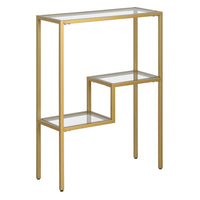 Hudson&Canal - Console Lovett 22" de largeur par - Laiton-Style contemporain moderne pour votre salon, couloir ou chambre