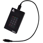 Apricorn - Aegis Fortress L3 SSD portatif crypté de 1 To - noir-En cas de NIP utilisateur perdus ou oubliés, jusqu’à quatre NIP de récupération de données à usage unique peuvent être programmés et utilisés pour restaurer l’accès aux données sur le disque.
