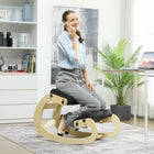 HOMCOM - Chaise ergonomique à genoux réglable - noir-Le coussin et le panneau pour les genoux s’ajustent en six positions pour un confort maximal 