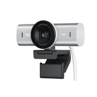 Logitech - MX Brio webcam 4K Ultra HD - 1080p à 60 IPS - Gris pâle-Webcam Ultra HD 4K: échangez ou streamez en résolution 4K à 30 IPS ou 1080p à 60 IPS avec notre capteur le plus avancé à ce jour, et des pixels 70% plus larges pour une qualité d'image ultra-nette