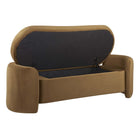 Modway - Nebula Velours Performance Rembourré Banc - Cognac-Rembourrage en mousse dense