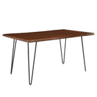 Modway - Ardor Bois d’acacia à bord vivant de 60 po Bois d’acacia Table à manger, Noyer noir-Table à manger Live Edge