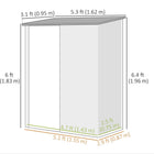 Outsunny - Abri de rangement extérieur 5'x3' avec porte simple, vert-Le toit en pente permet à l'eau de pluie de s'écouler rapidement 