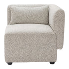 Zuo - Simu Chaise d’angle - Grège dune-Soutien confortable des accoudoirs