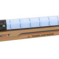 CET - Konica Minolta Bizhub C458/658/Develop ineo +458/+658/Olivetti d-Color MF-454/654 TN-514C/B1207 Cartouche de toner - Rendement Standard - Cyan-Couleur: Cyan