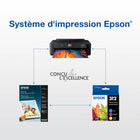 Epson - Cartouche d'encre T312XL520 Claria Photo HD - Grande capacité - Cyan clair-Le système d’impression Epson est particulièrement conçu pour être utilisé avec les encres d’origine Epson. L’utilisation d’encres non authentiques peut entraîner des dommages qui ne sont pas couverts par la garantie limitée de l’imprimante