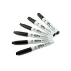 Hilroy - Marqueurs permanents, emballage varié, marqueur permanent, faible odeur, noir, 2 fines, 2 biseautées, 2 ultrafines, Lot de 6-8